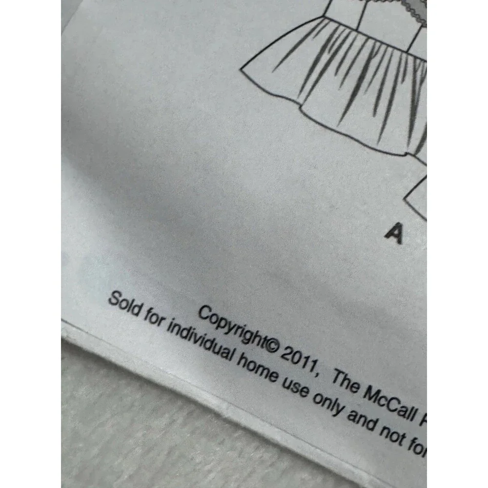 McCalls M6312 Sewing Pattern Girls Size 6 7 8 Top Dress Belt Capri Pants